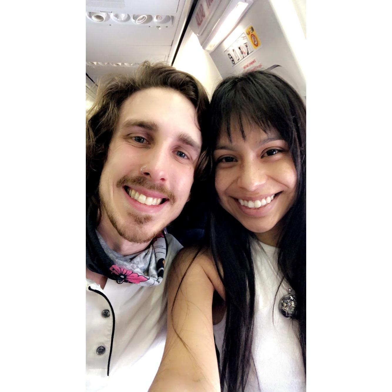 Our first vacation cabin selfie! Cancun Feb '21