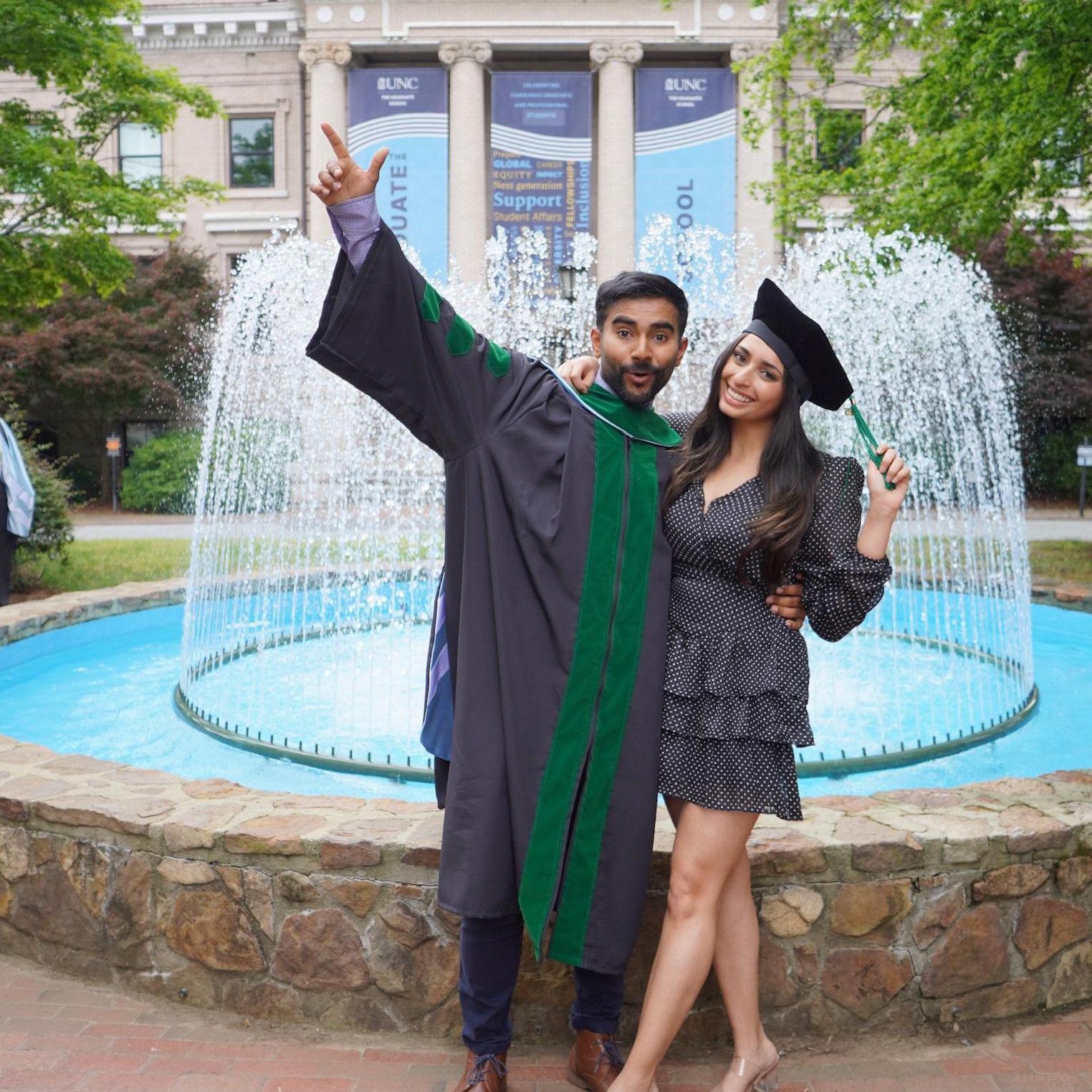 A HUGE day celebrating Naishal as he graduated from medical school! A proud moment for both of us :)