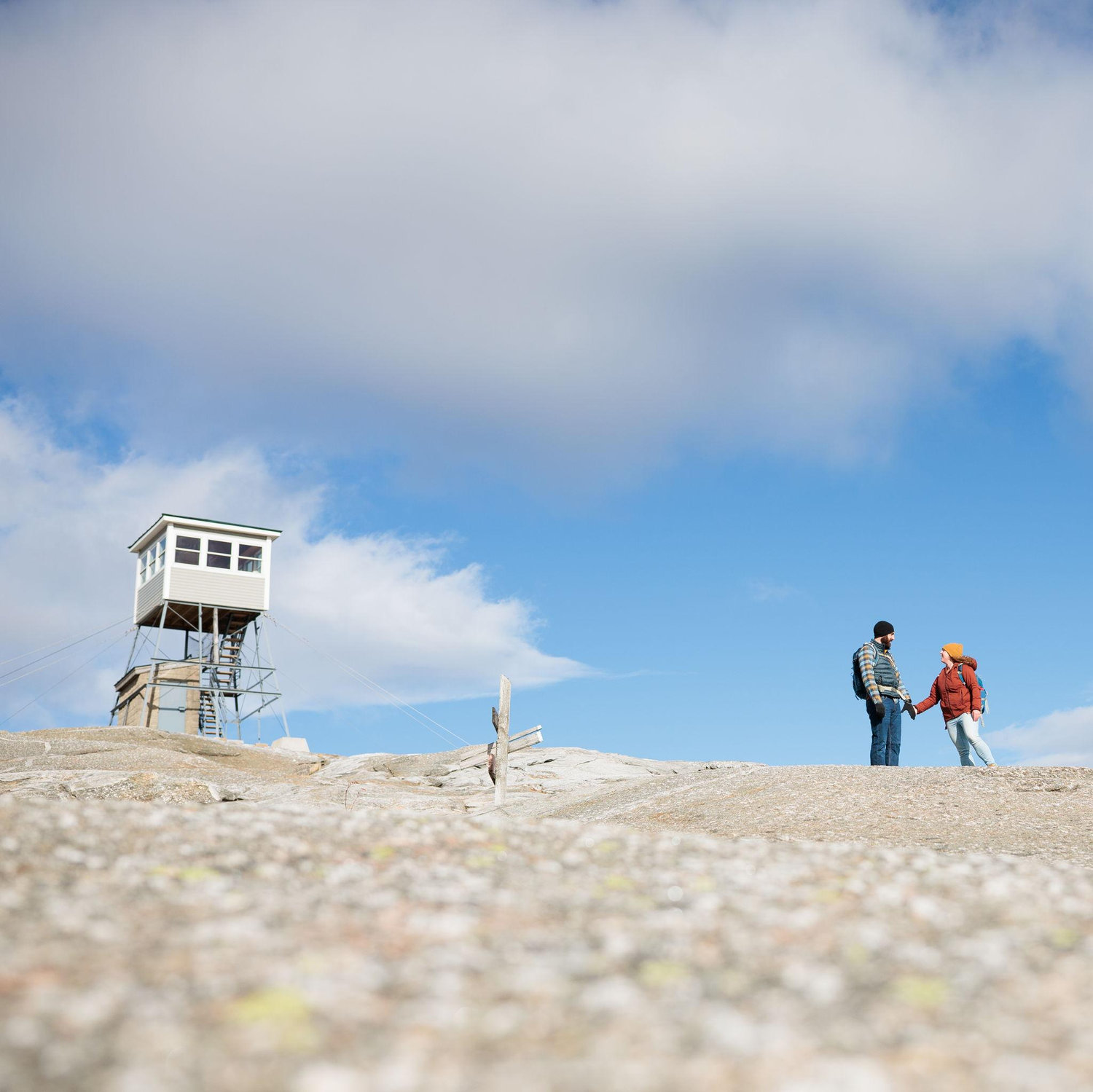 Fun fact: ourselves and our photographer were the only ones on top of Mt Cardigan because the windchill added -30 degrees