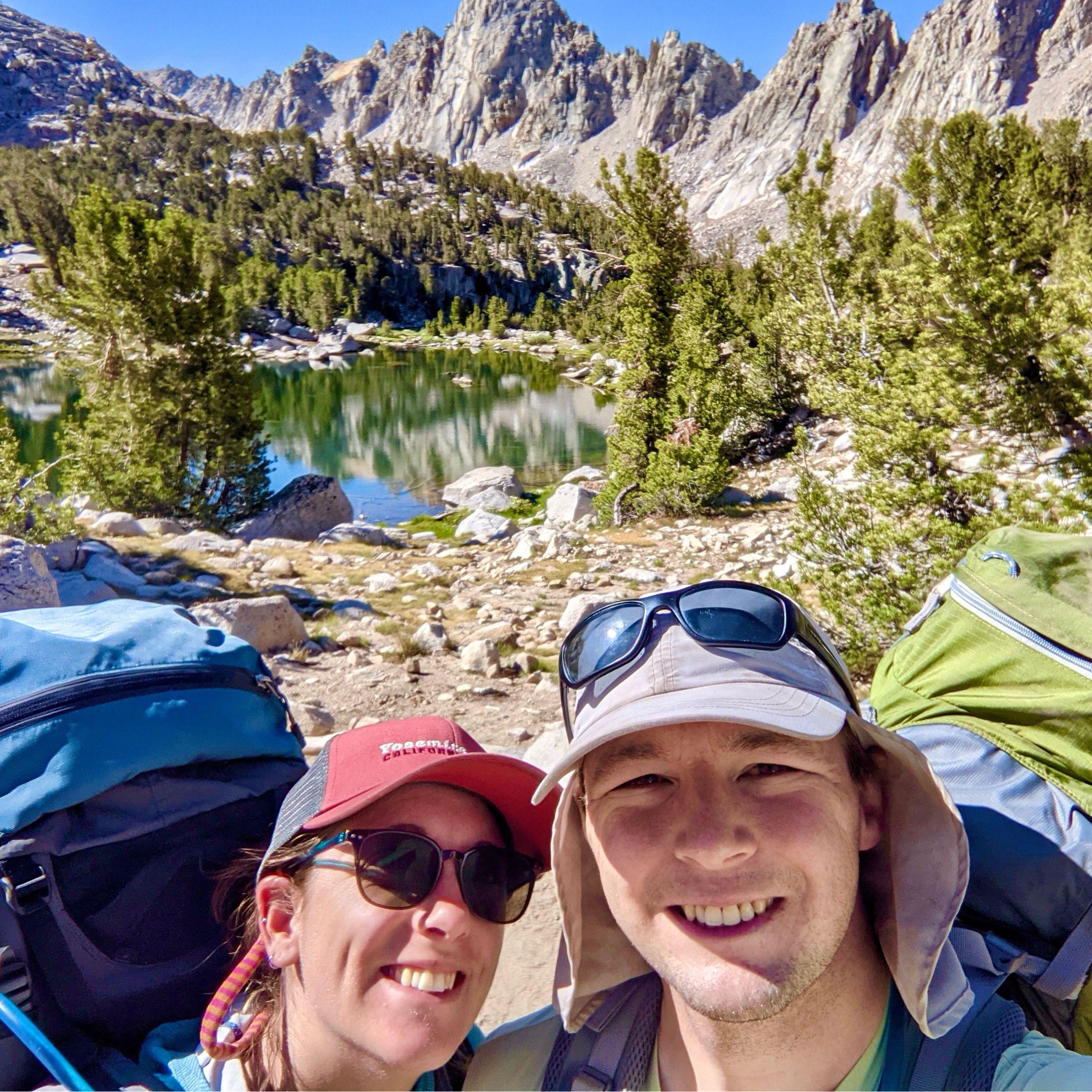 Backpacking adventure in Kearsage Pass, California. July 2021