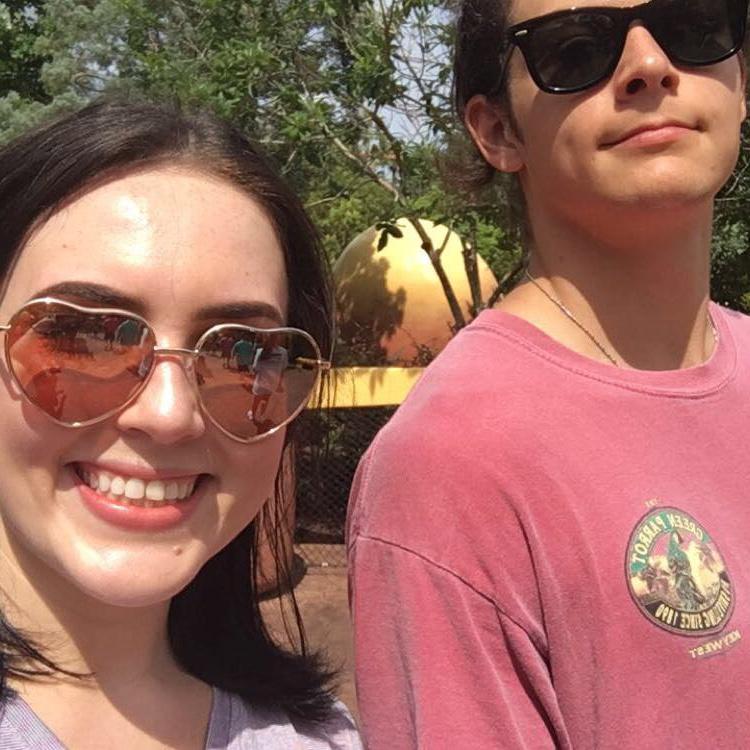 My first trip to Universal Studios in 2018.You can't tell but we were drenched in sweat.