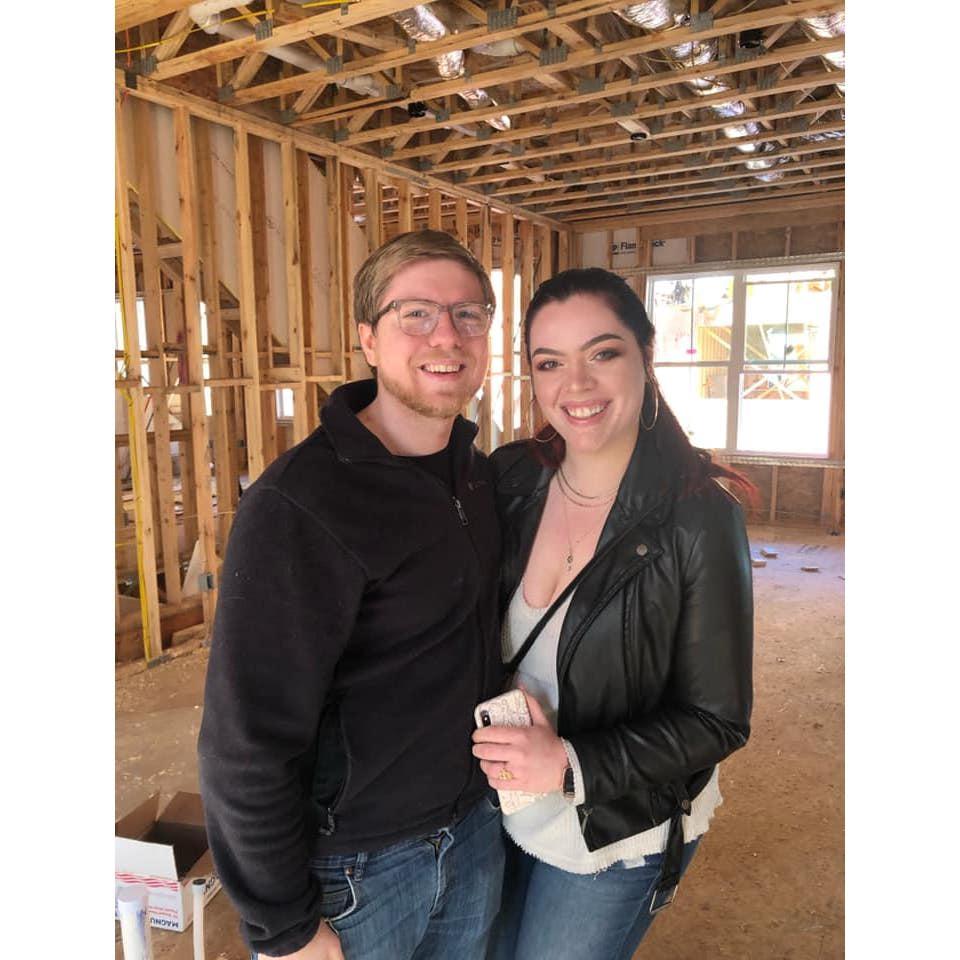 Sarah and Jon's first house under construction