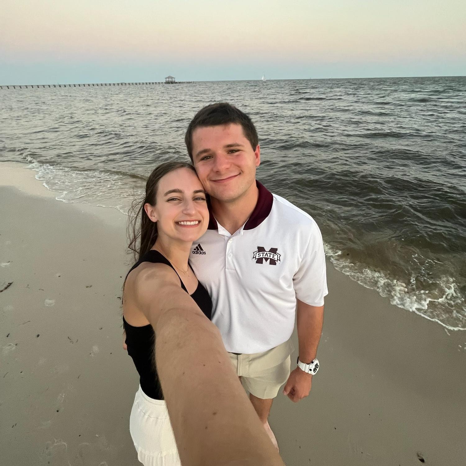Our first nice date, complete with arcade games, a steak dinner, and a walk on the beach.