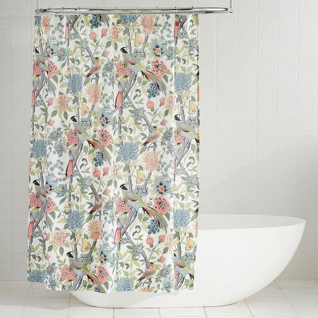 Bloom Yarn Dyed Organic Shower Curtain, 72"