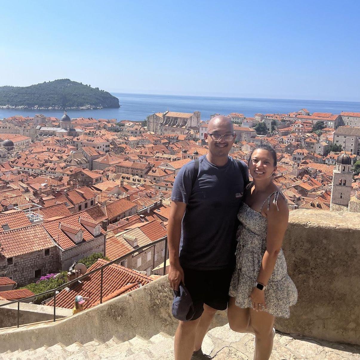 Walking the walls in Dubrovnik, Croatia. July 4, 2023