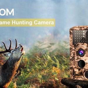 AIMTOM Trail Hunting Camera 16MP Image 1080P Video 46Pcs IR LEDs Infrared 0.2S Trigger Time Waterproof Night Vision 120° Wide Angle 2.4" LCD Screen Scouting Ghost Game Stealth Wildlife Trap Cam