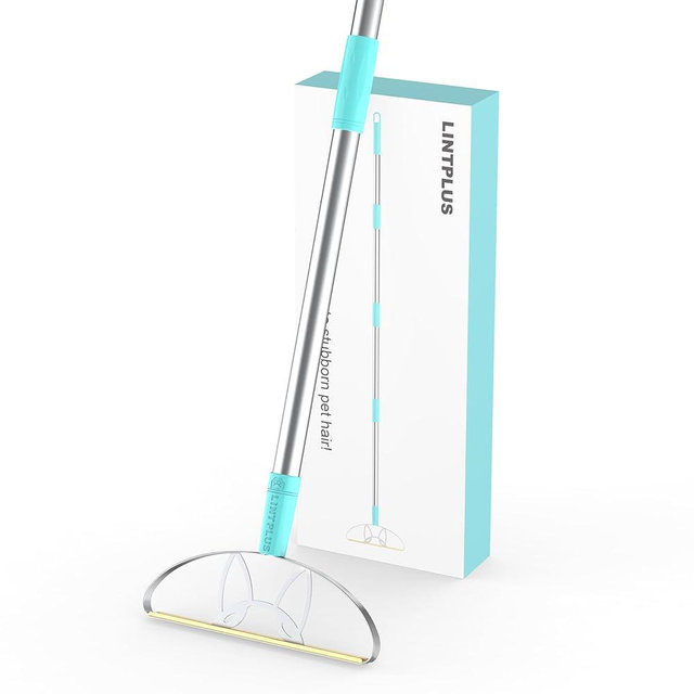 Heavy Duty Carpet Rake – 50" Ultra-Long Pet Hair Remover Tool by LINTPLUS, Deep Cleans Carpets, Rugs & Furniture | Durable Home Cleaning Scraper