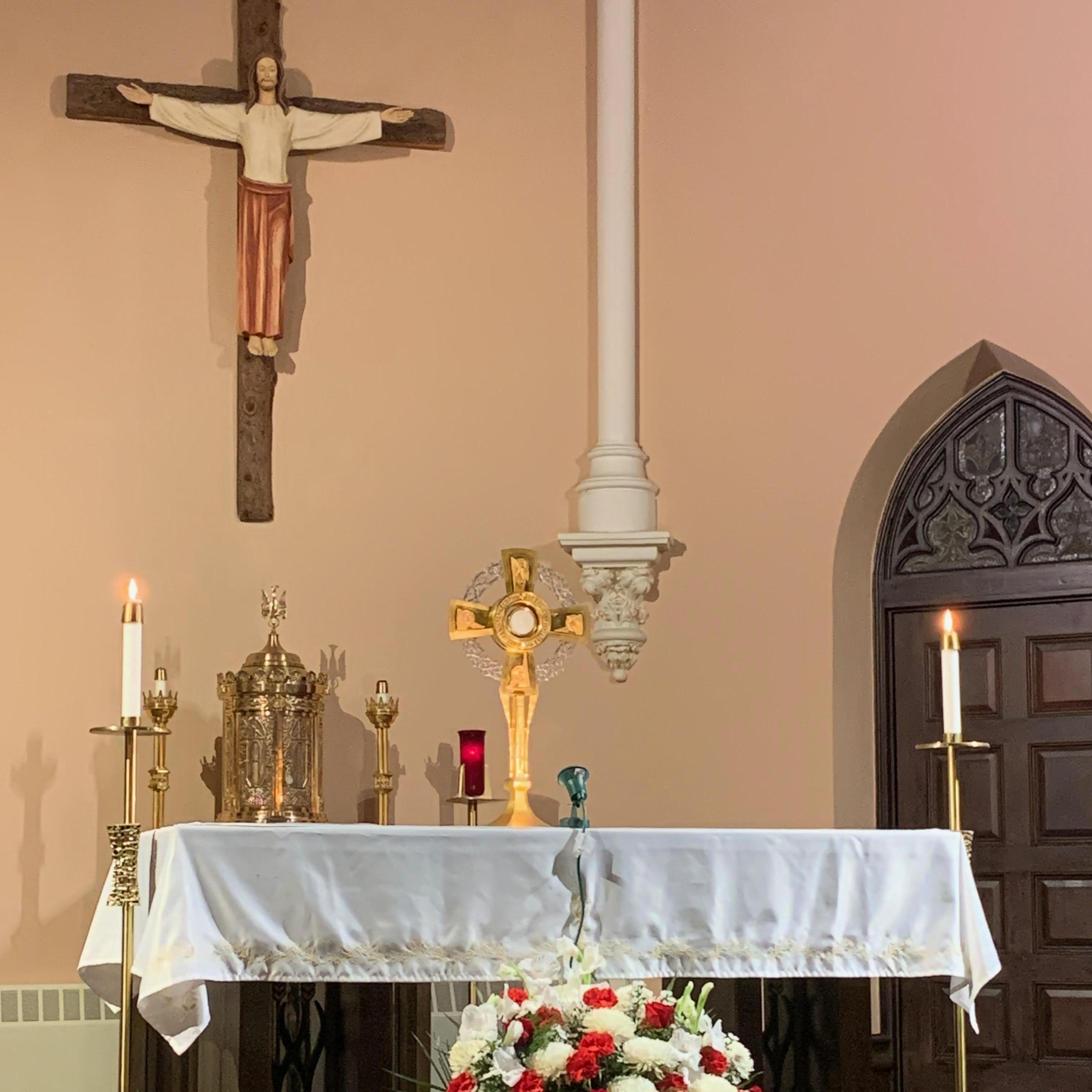 And of course, the reason for everything we have: Jesus Christ our Lord and Savior in Adoration.