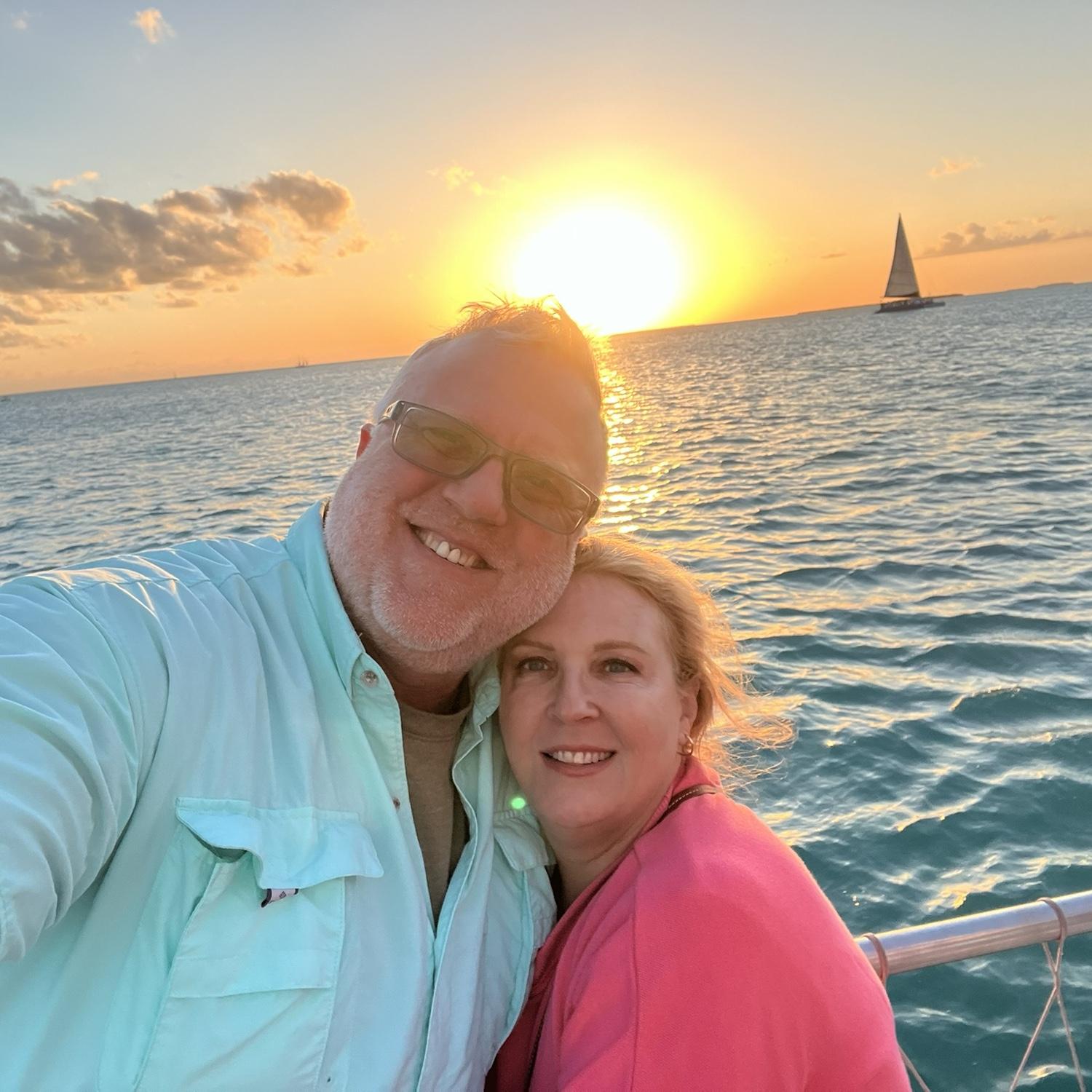 Beautiful sunset in Key West