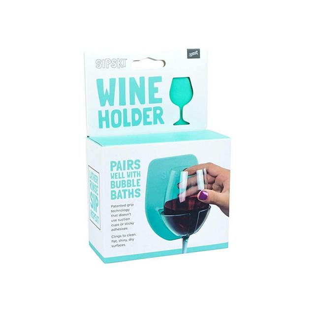 30 Watt Sipski | Silicone Wine Glass Holder for The Bath & Shower. Give The Gift of Relaxation for Father's Day!