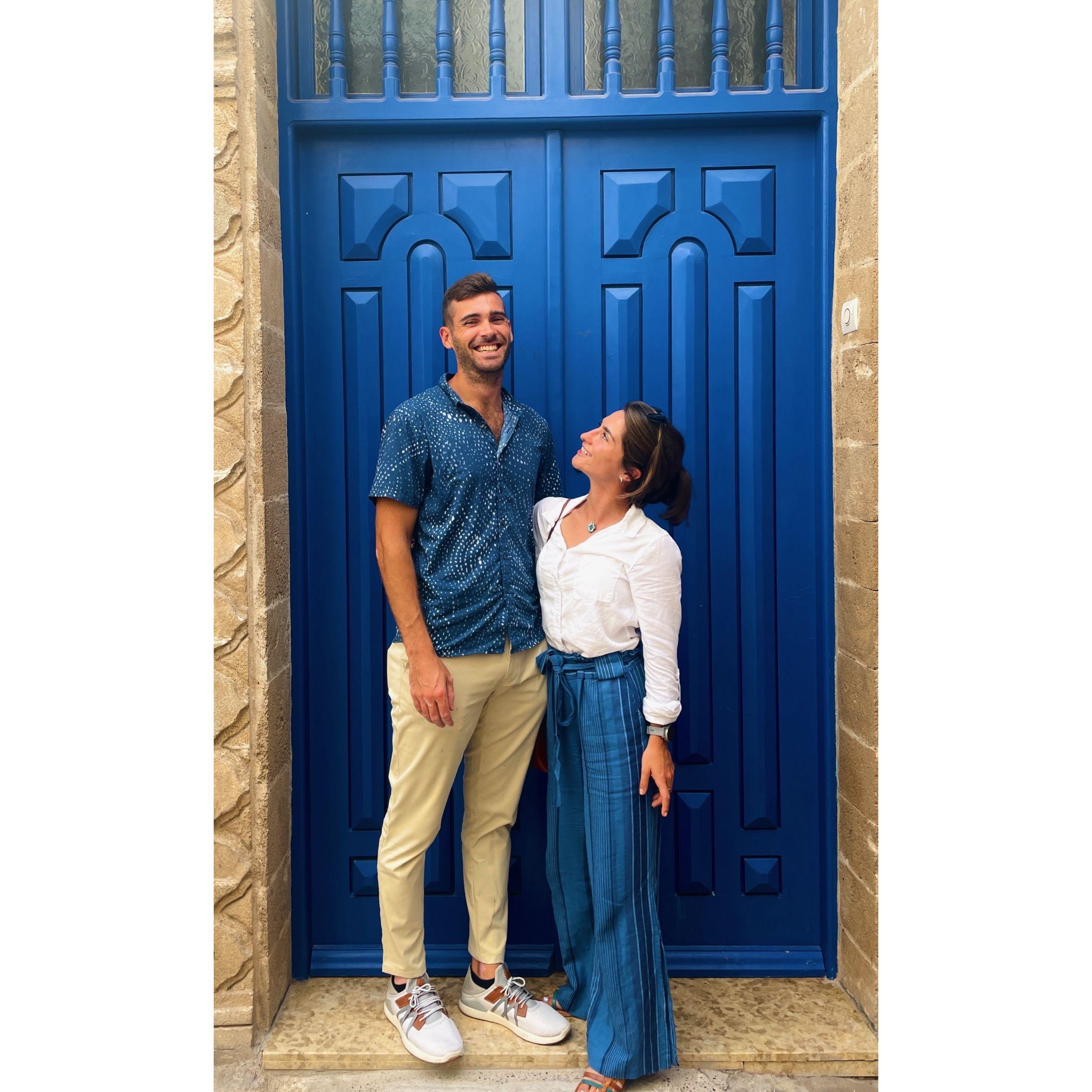 During a trip to Morocco to visit Camille's grandfather in September 2022. This particular photo is in the port city of Essaouira.