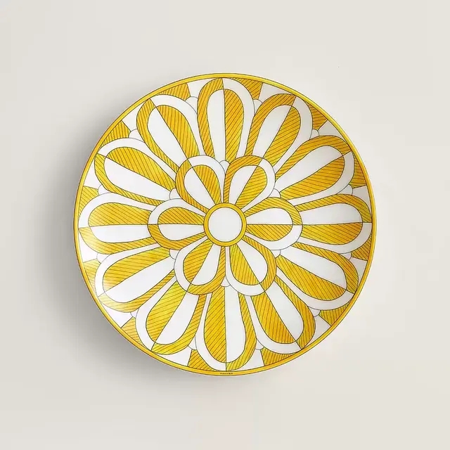 Set of 2 Soleil d’Hermès dessert plate n°2