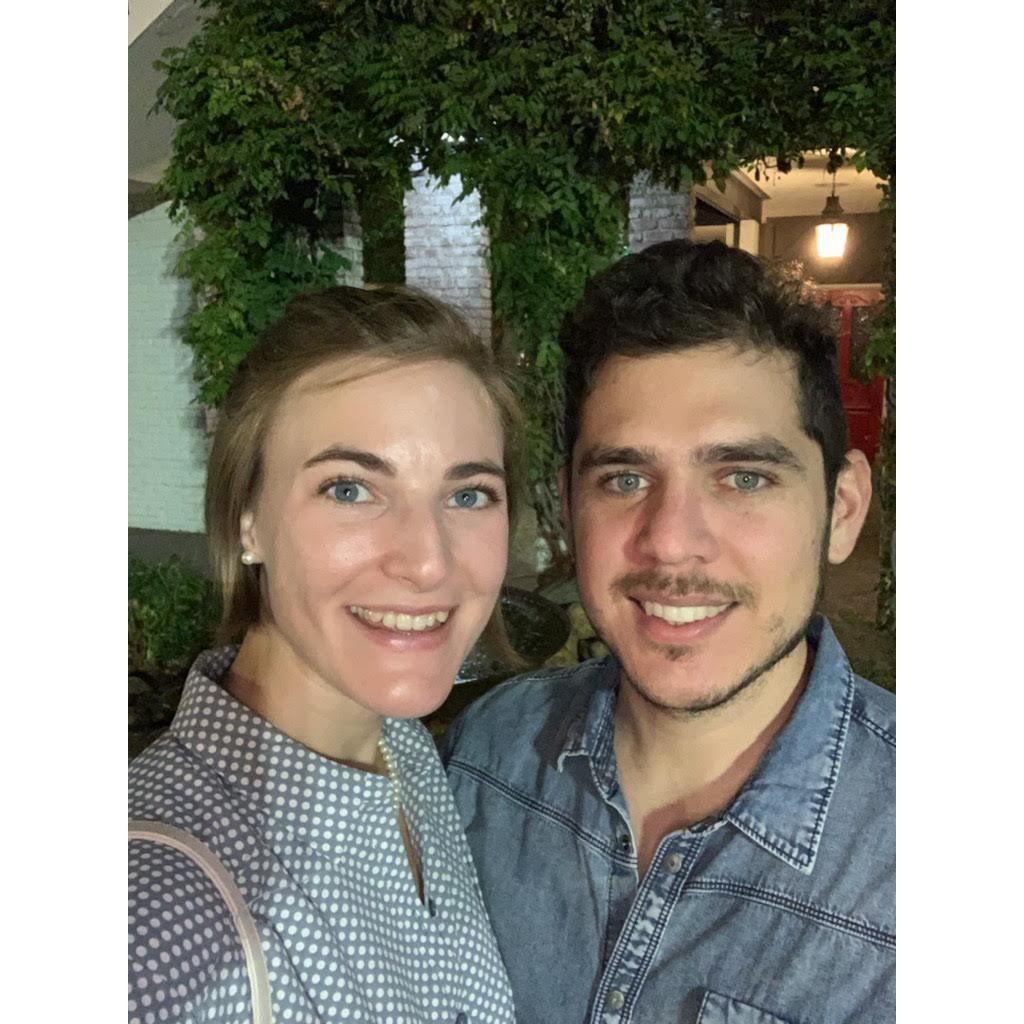 Valerie visiting Mauricio in Jackson during COVID, 2020