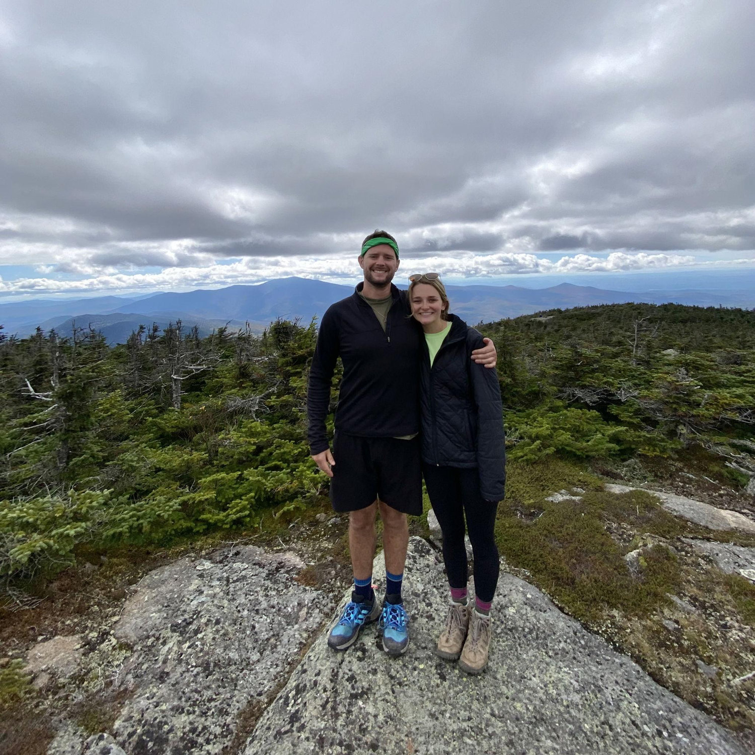 09.28.24: On top of the south peak of Mt Kinsman where Job asked Rebecca to be his girlfriend