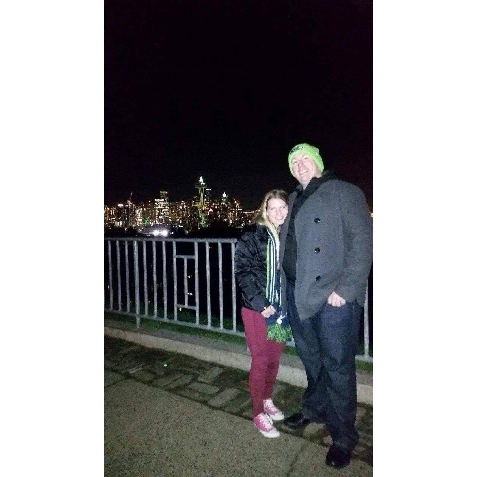 This photo was taken right after we got engaged on December 10, 2017.