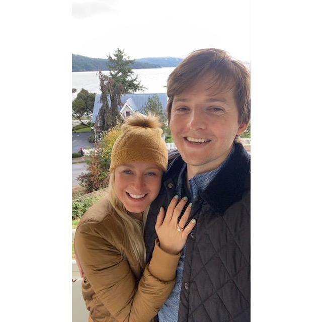 Engaged on Orcas Island! My dream has always been to see orca whales in the wild, so Billy brought me to see them & proposed on the same day! <3 It was perfect.
