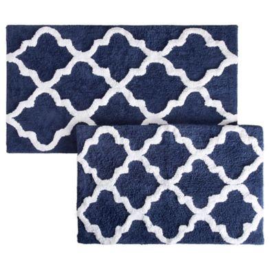 Nottingham Home Trellis Bath Mat (Set of 2)