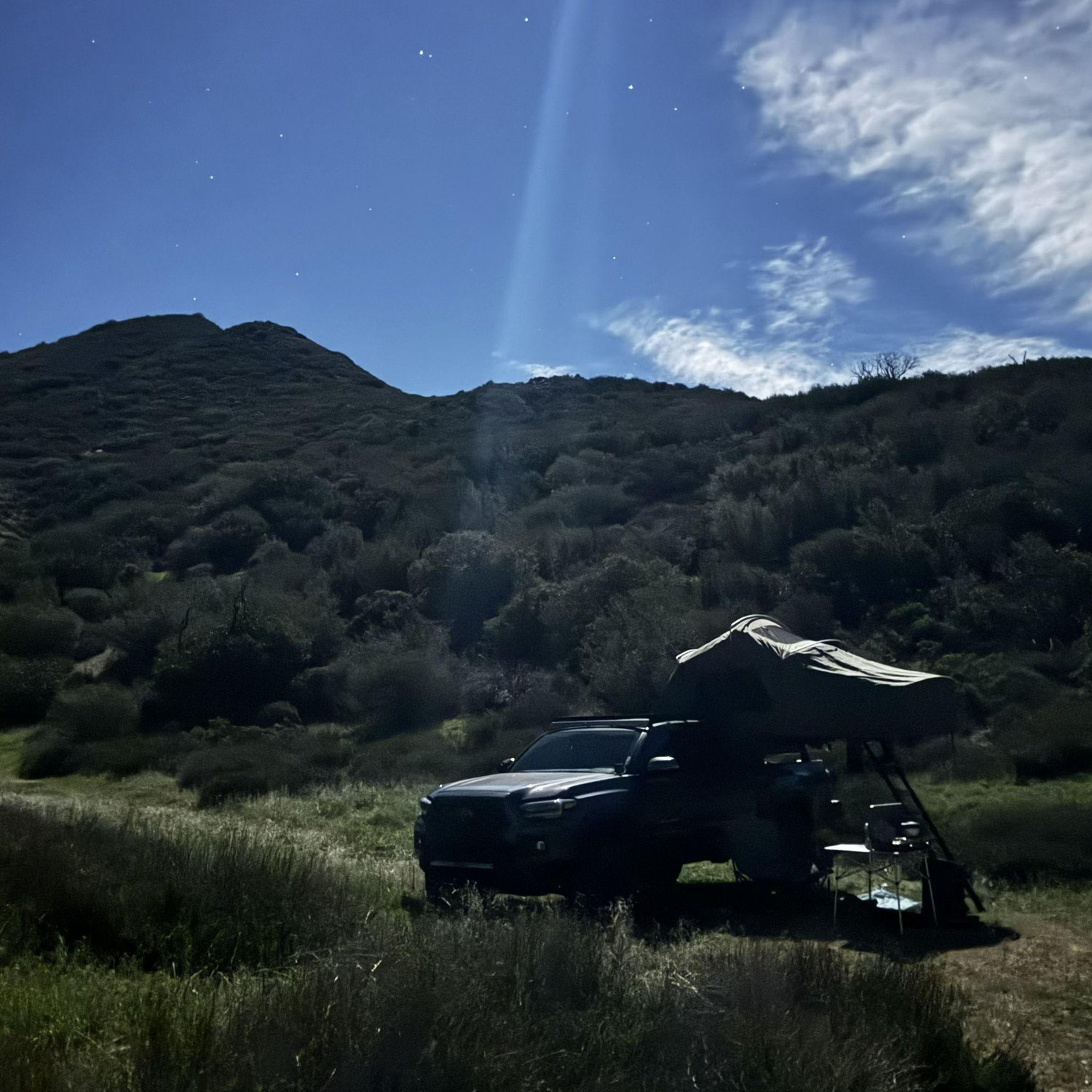 Camp spot after our engagement hike