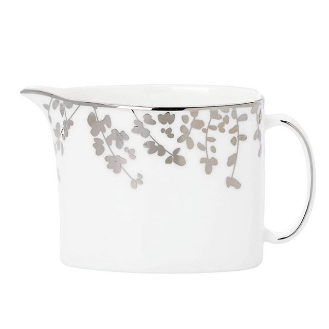 KATE SPADE Gardner Street Platinum Creamer, 0.85 LB, Metallic