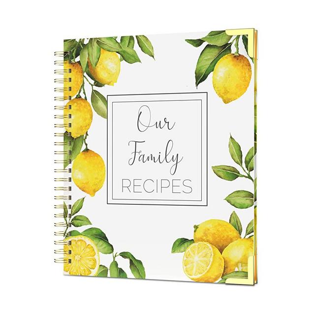 Blank Recipe Book To Write In Your Own Recipes - Family Recipe Journal to Create Your Own Cookbook - 100 Page Empty Notebook with Conversion Charts, Table of Contents, Notes - Hardcover & Thick Paper