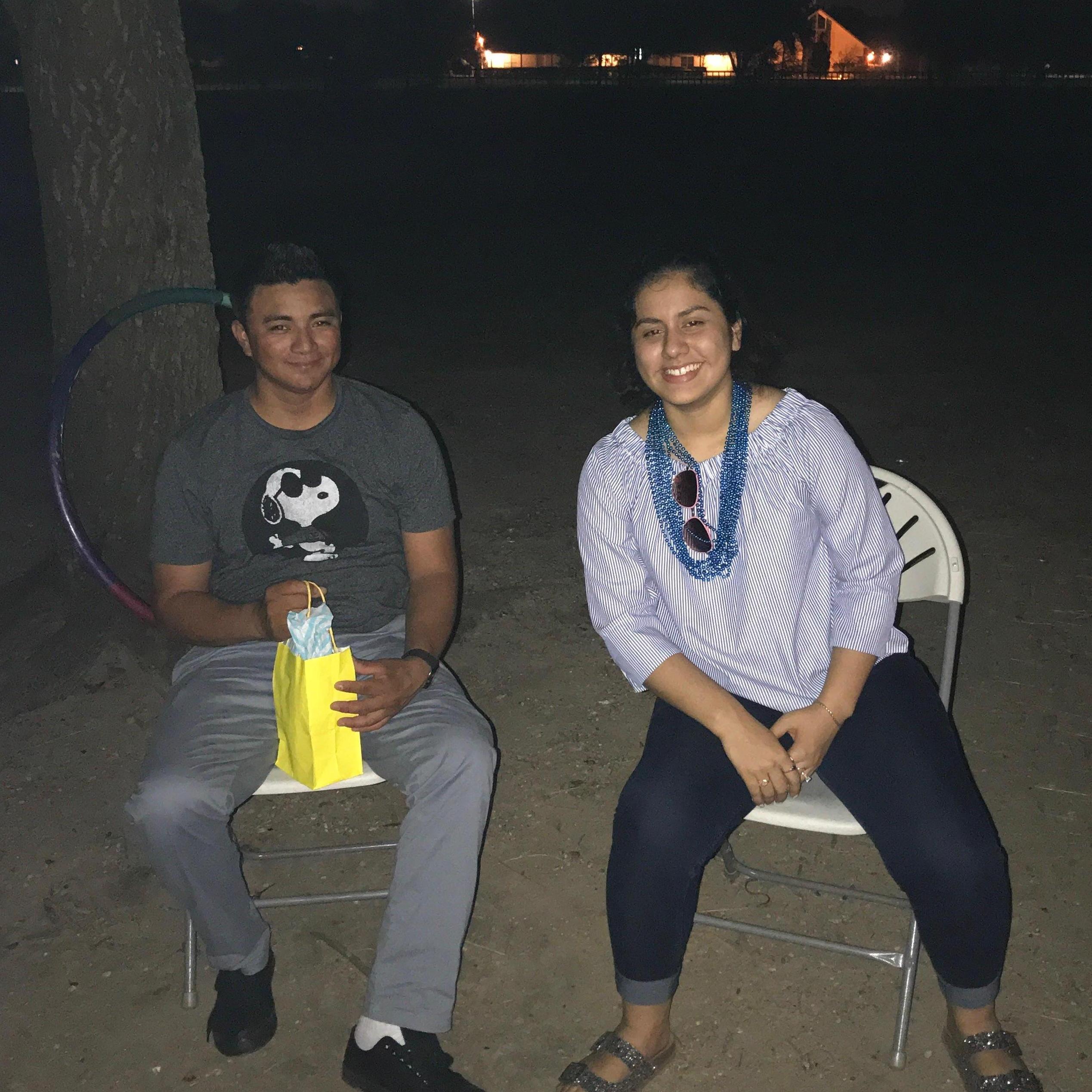 Same place we met... three years later.