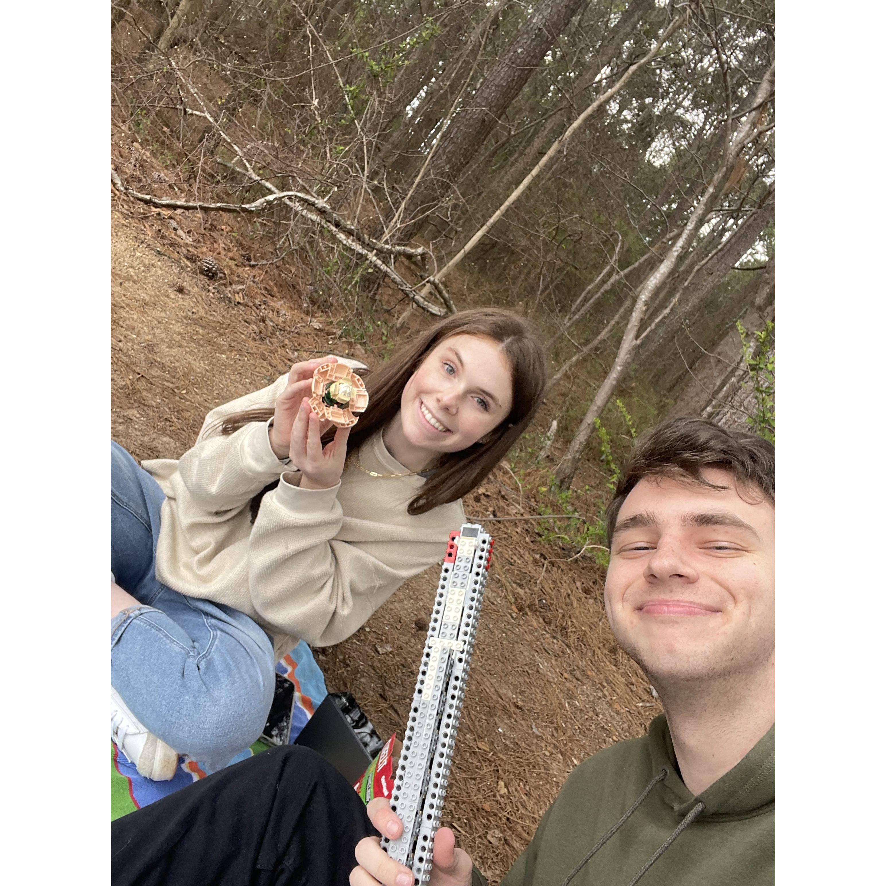 The date we knew we loved each other. We would get engaged at the same location almost exactly 3 years later..
