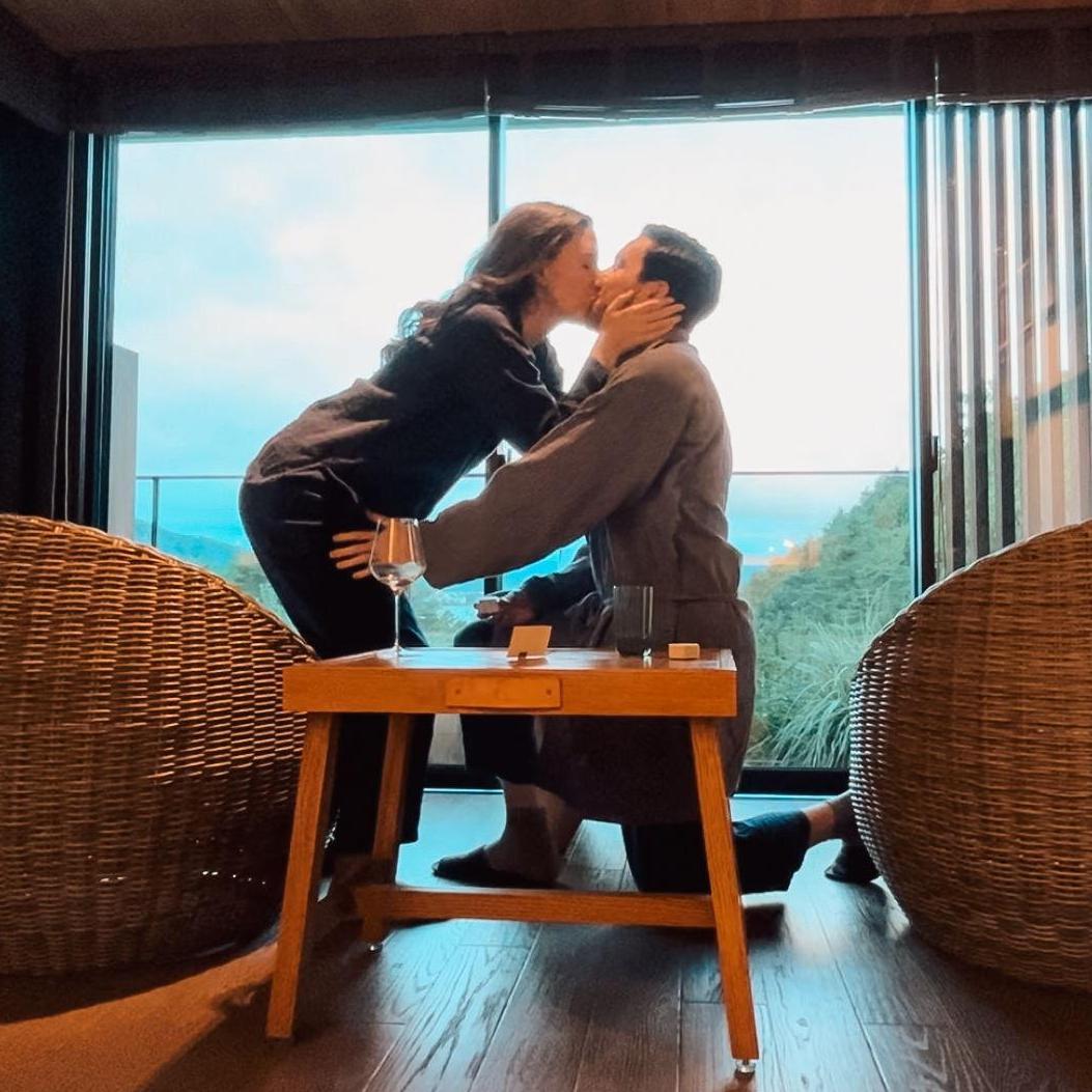 Natasha filmed the proposal without even knowing