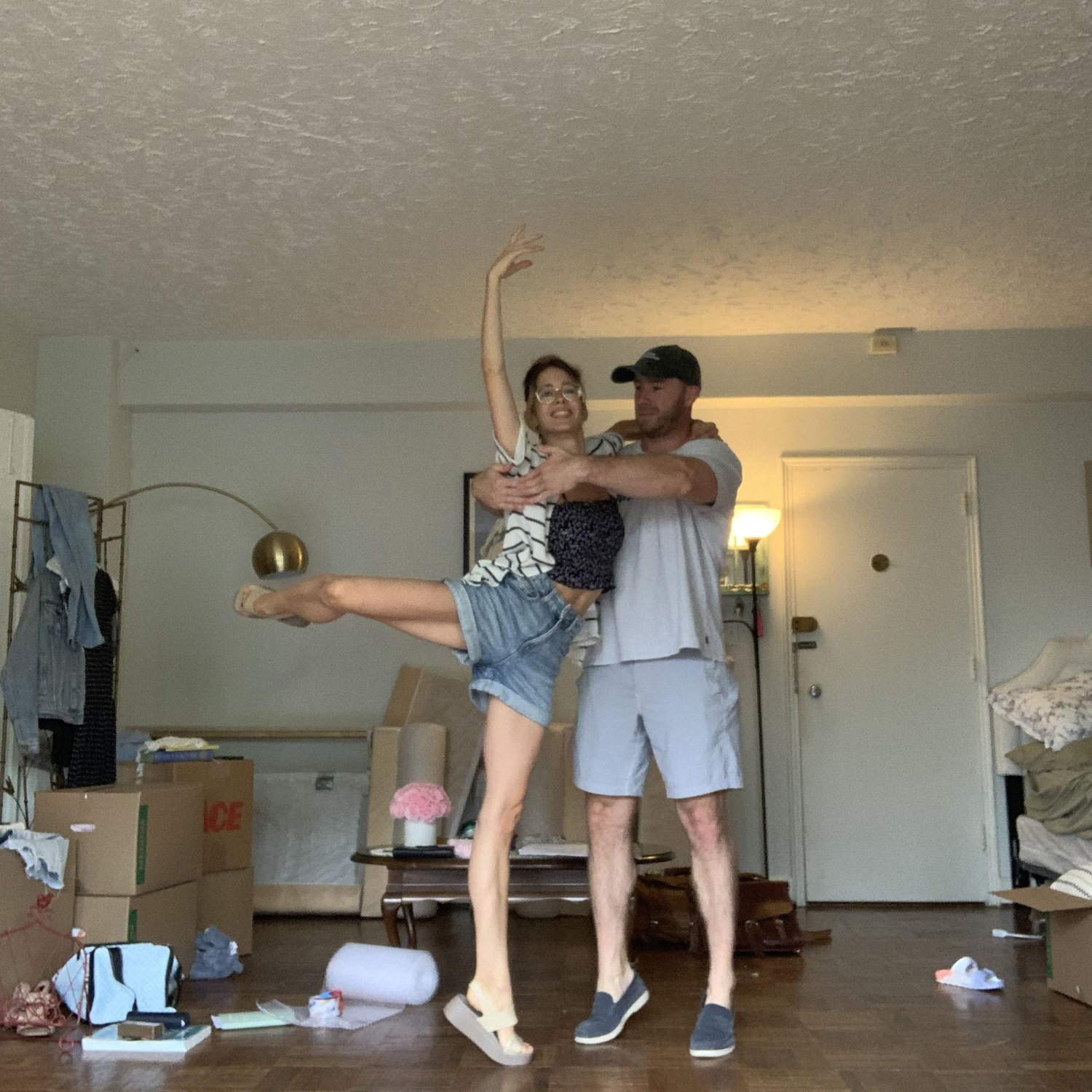 Packing to move into our first apartment together