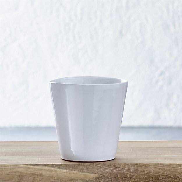 Festive Small White Planter