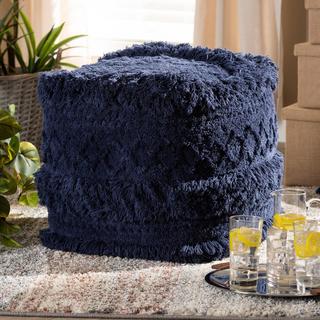 Curlew Moroccan Inspired Handwoven Cotton Pouf Ottoman