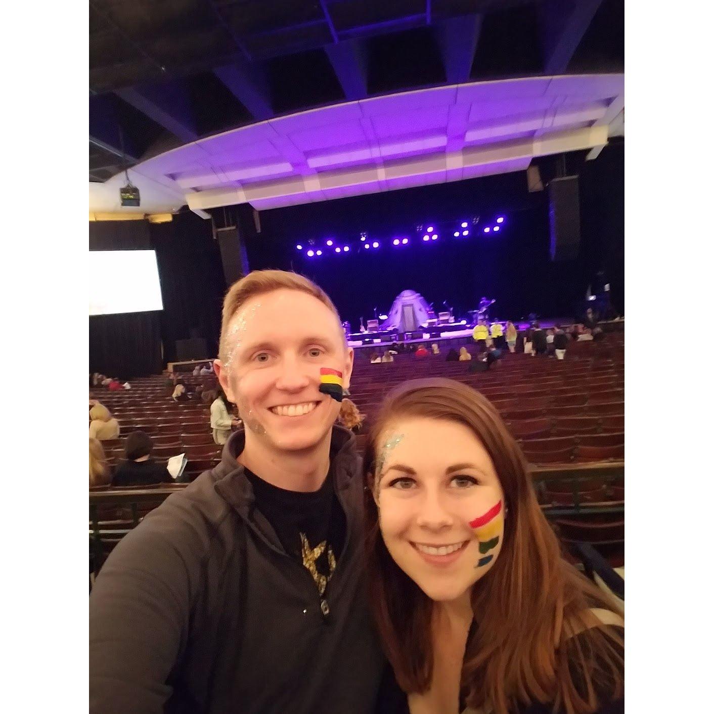 Our first concert. Of course, it was Michael's favorite artist Kesha!
