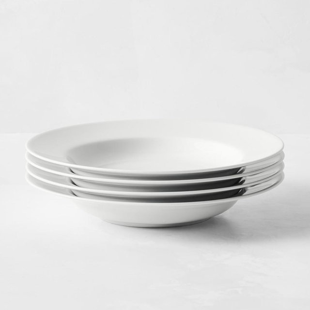 Apilco Tuilleries Porcelain Soup Bowls, Set of 8