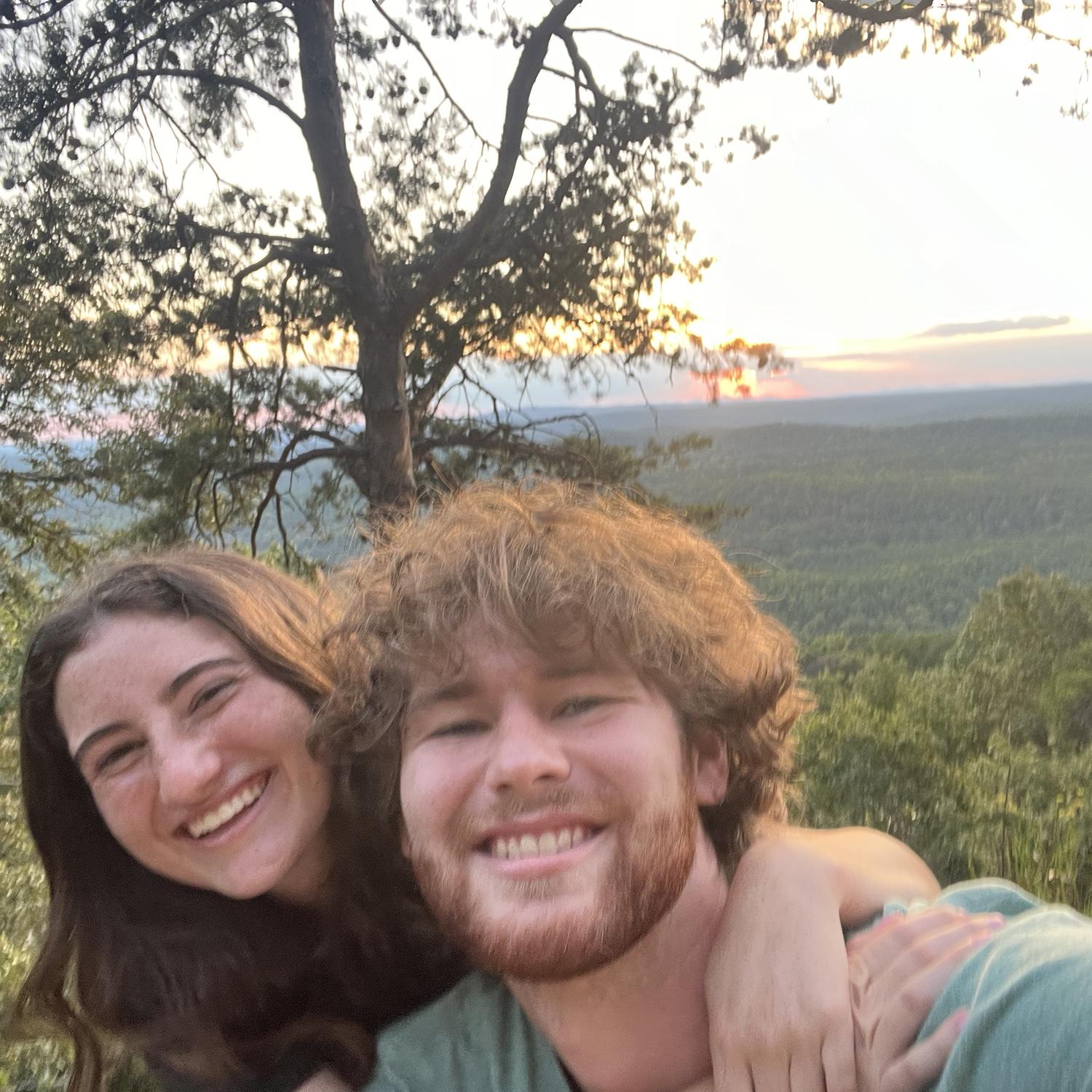 Adventures at Curahee Mountain watching sunsets