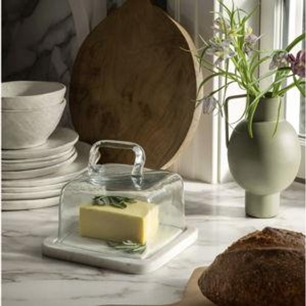 Glass & Marble Cloche