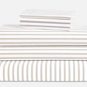 Classic Percale Hardcore Sheet Bundle, Queen Size - Pebble