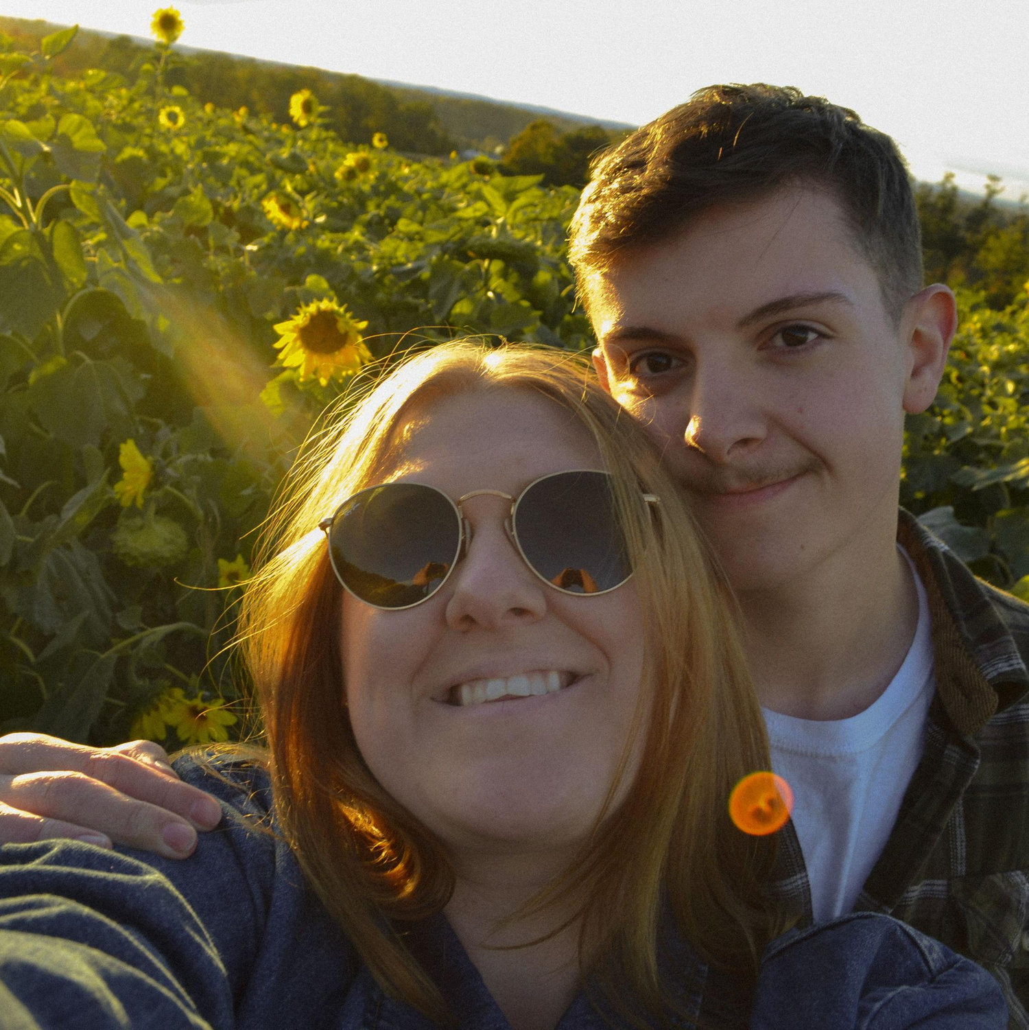 miniphotoshoot together in the flower feild of Lancaster PA