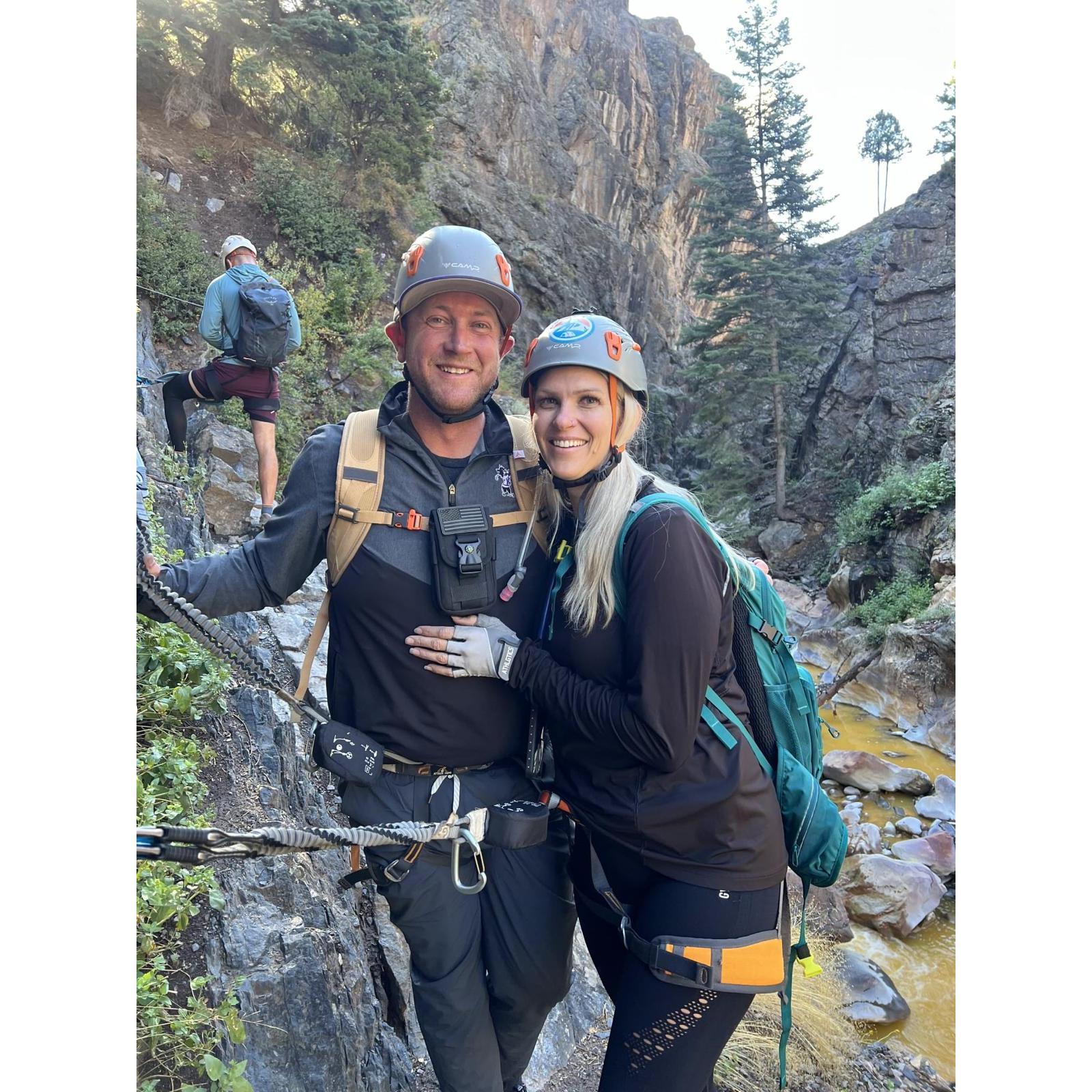 Where Shay tried to "kill" Aaron - Ouray Via Ferrata