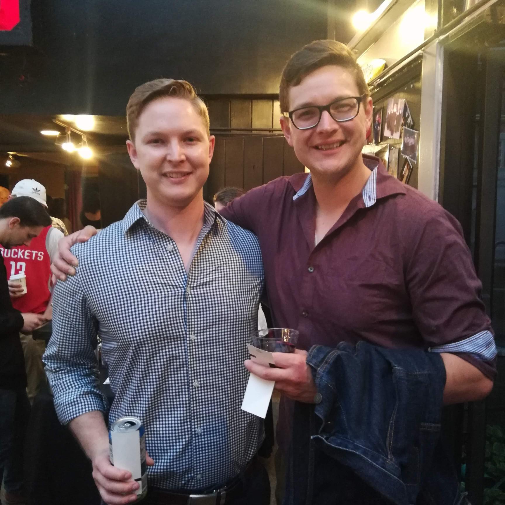 Best Man Andrew & Ryan out for a night at the theater - Portsmouth, NH - May 2018