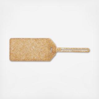 Gold Glitter Luggage Tag