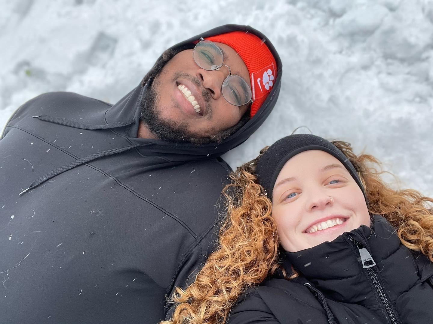 Our first snow together!