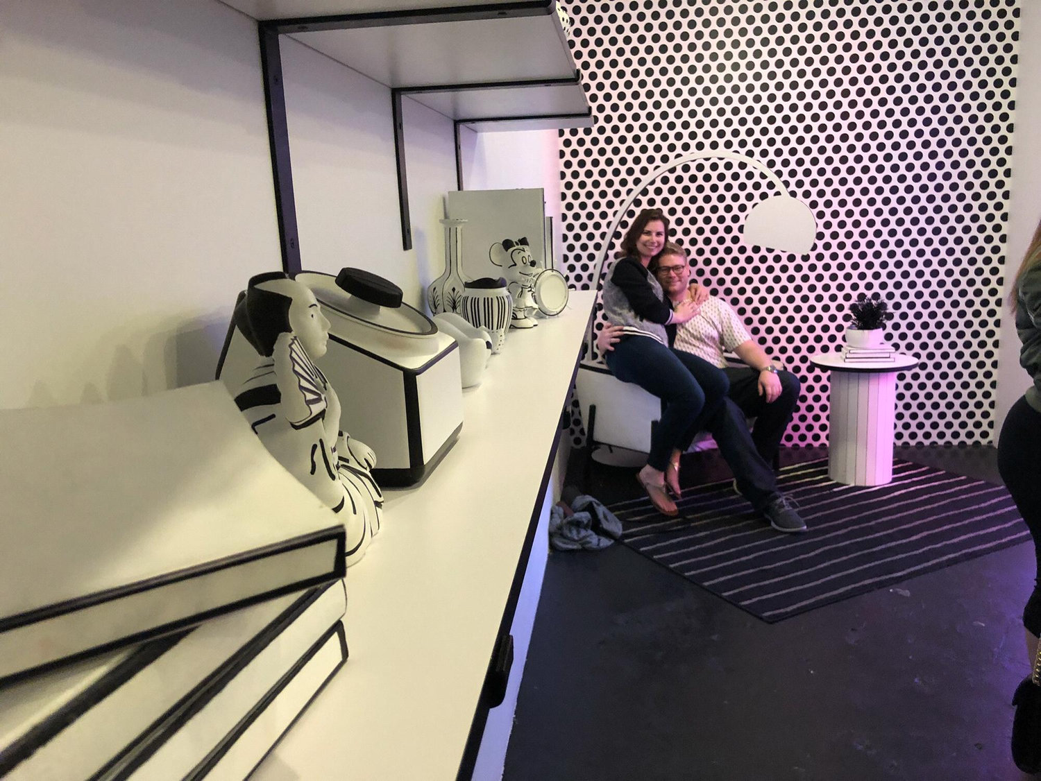 Exploring a NYC popup museum and trying to blend into the backgroud