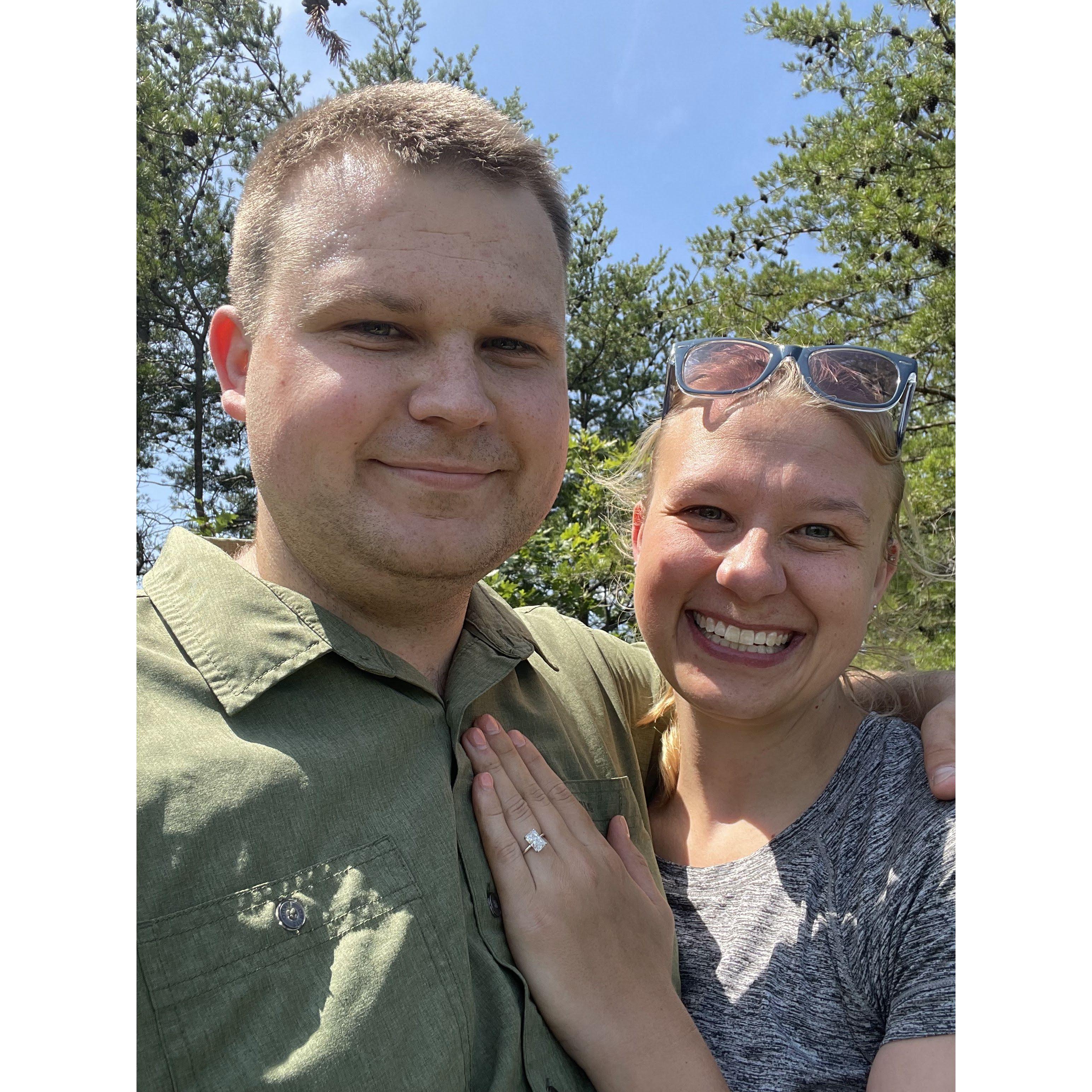 8/25/24: Joe proposed on the hike!