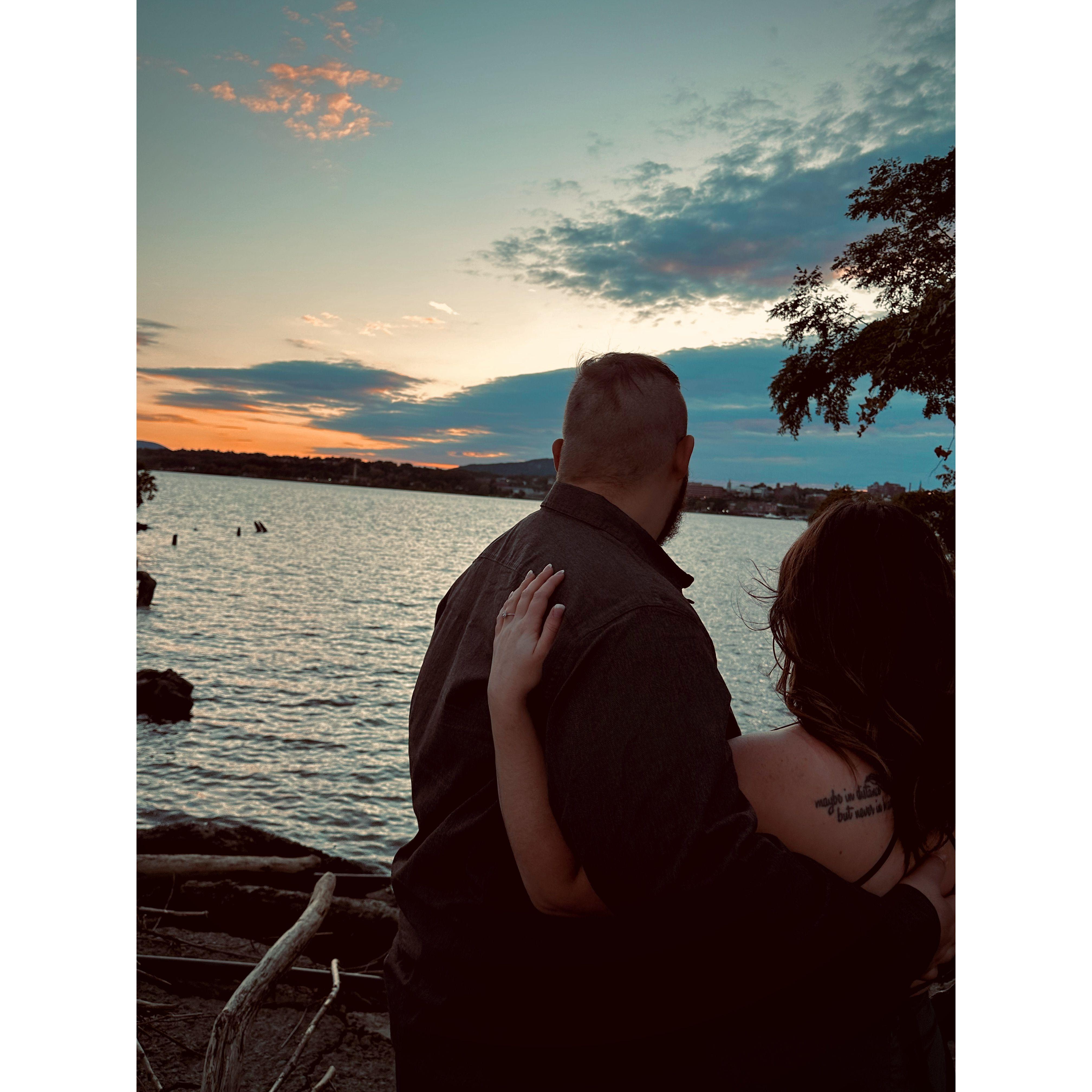 Engagement photos at the Beacon waterfront. Big thank you to Marcus who took these amazing photos.