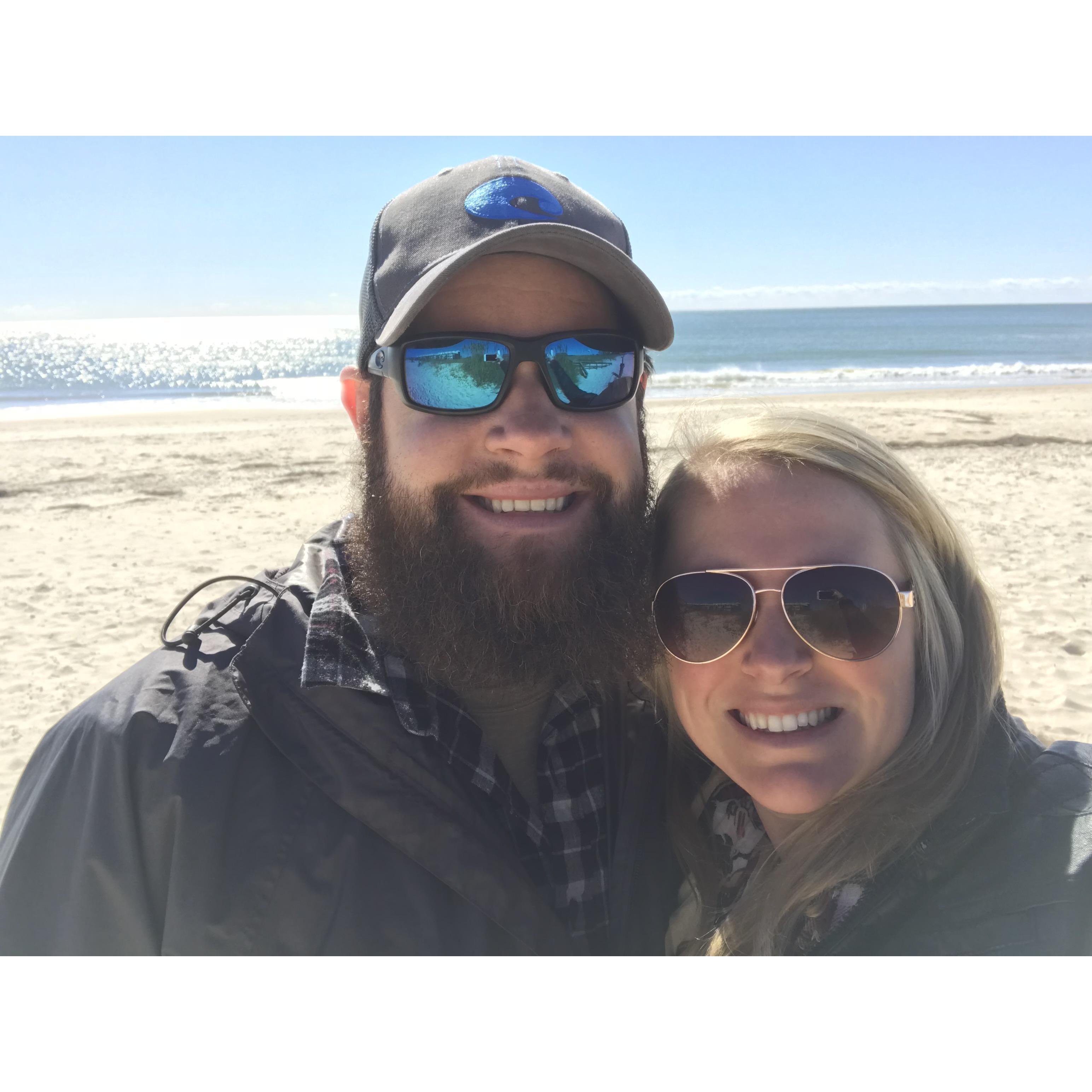 Enjoying the sites at St. George Island.