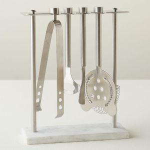 Tableau Marble Base Bar Tool Set