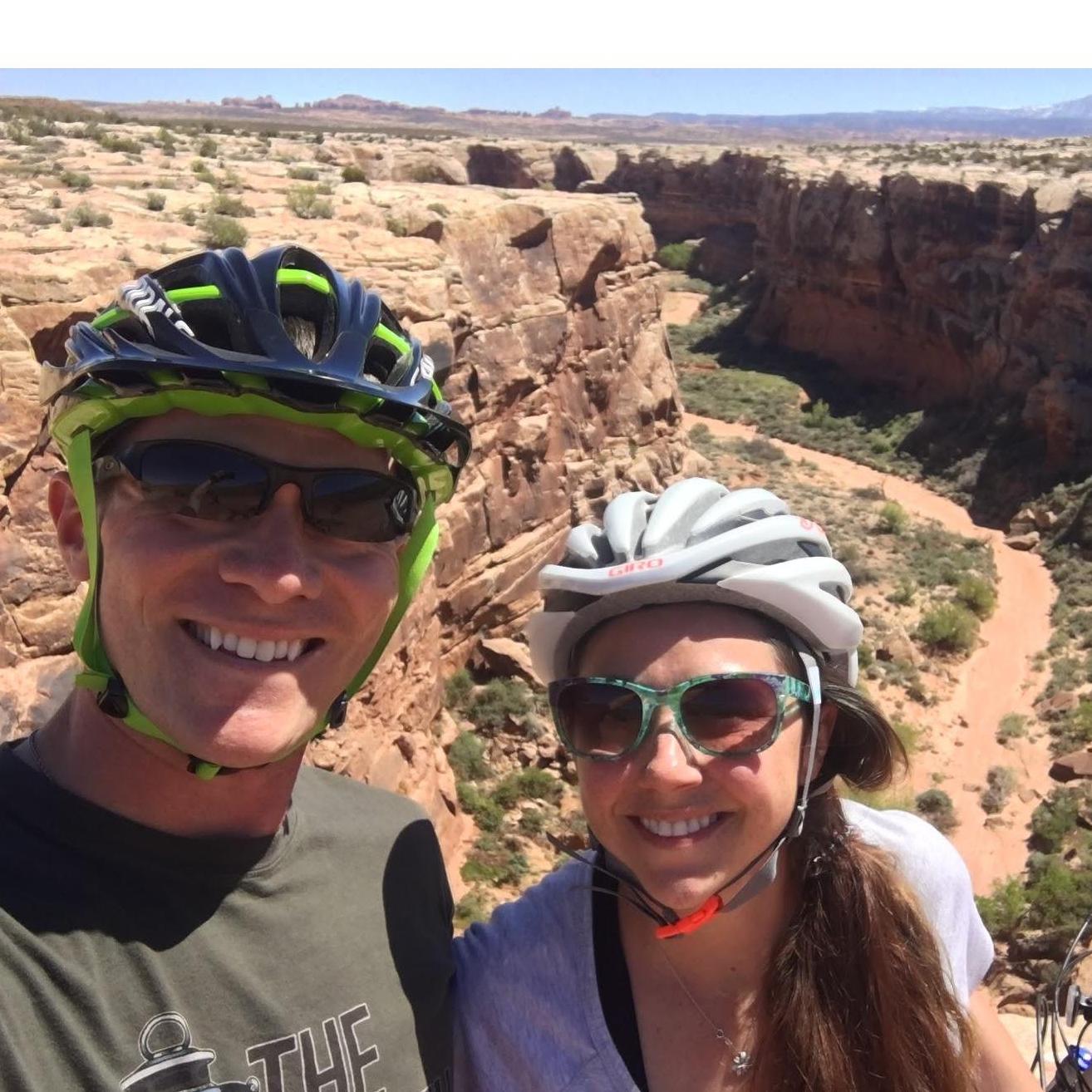 Mountain biking in Moab, Utah