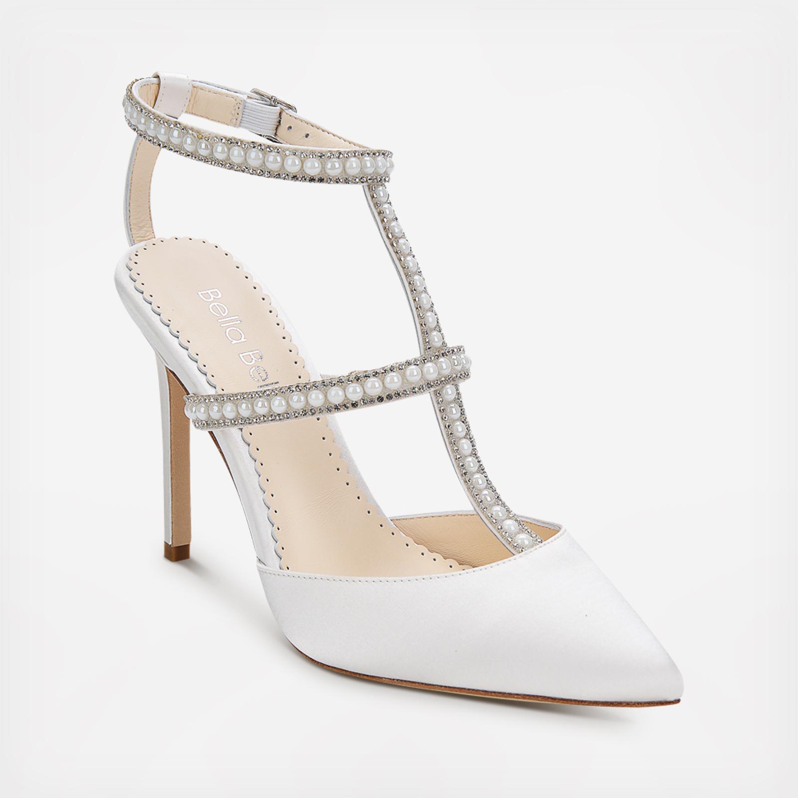 pearl wedding heels