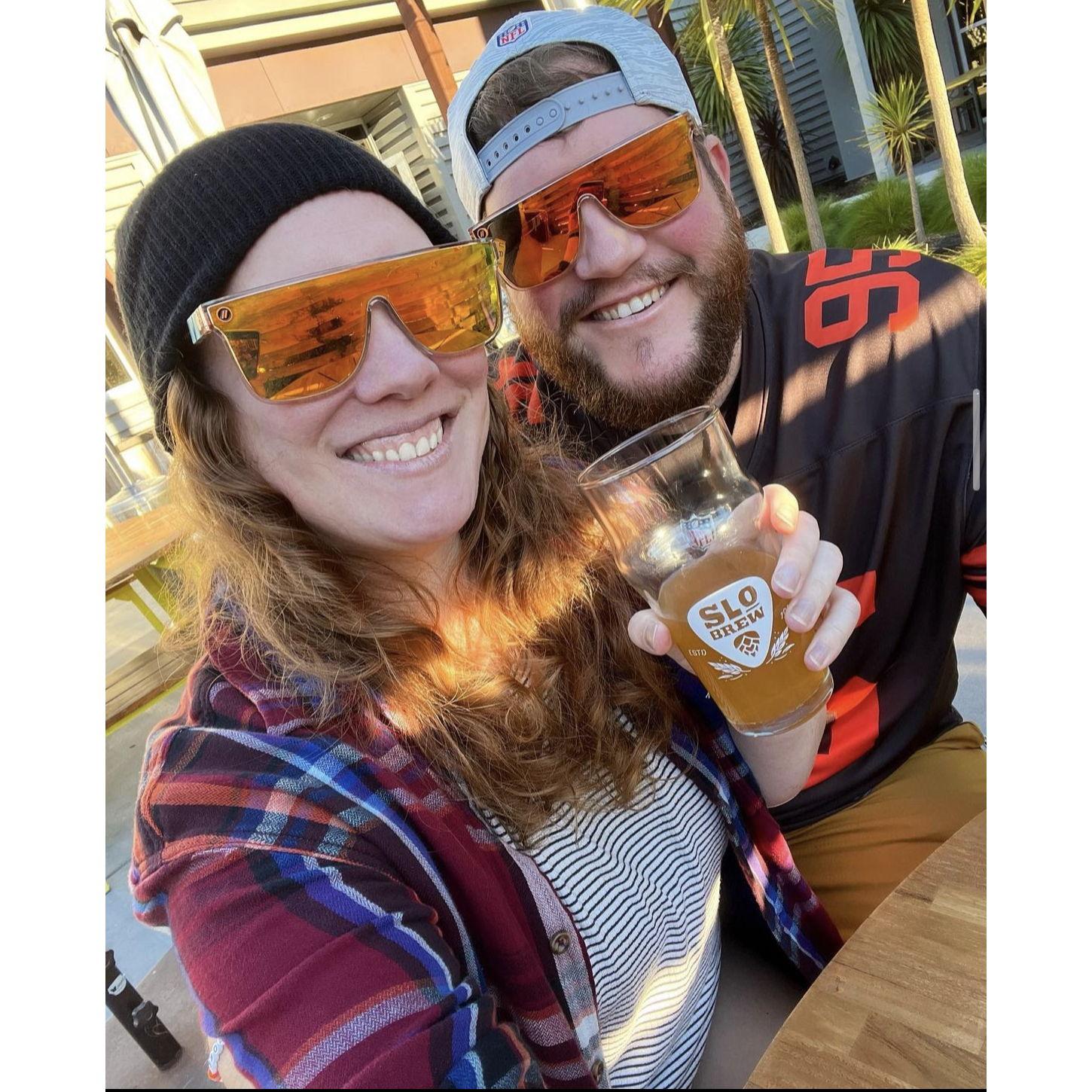 Date Night to one of our favorite breweries, SLO Brew Rock