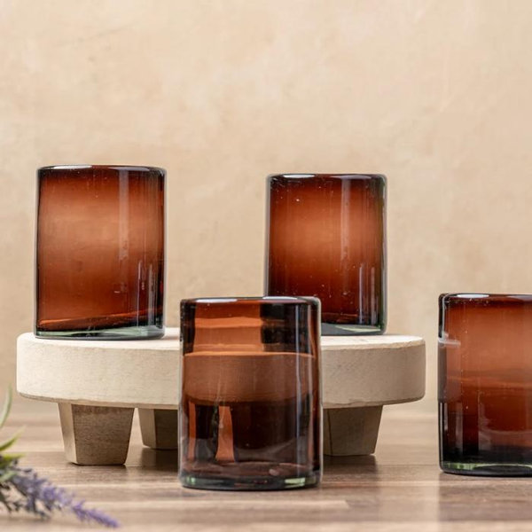 Verve Culture- Tamarind Short Handblown Glasses Set of 4