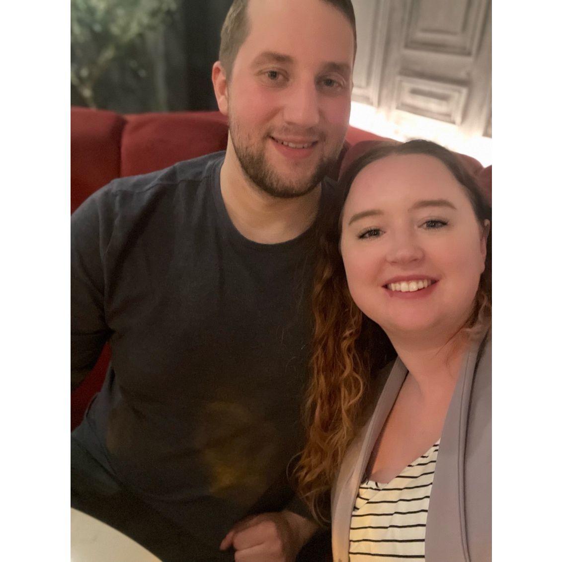 First picture we took together. Celebrating Scott's birthday!